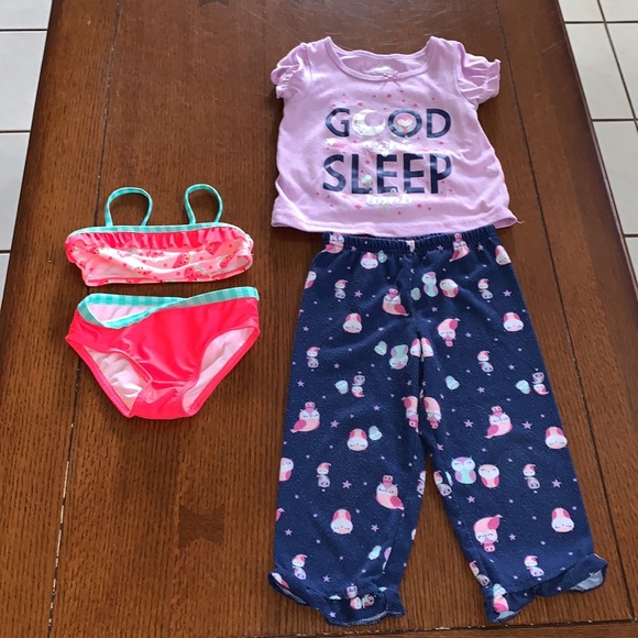Girl 18mo-2T spring summer clothing overalls leggings shorts capri pants - Picture 17 of 17